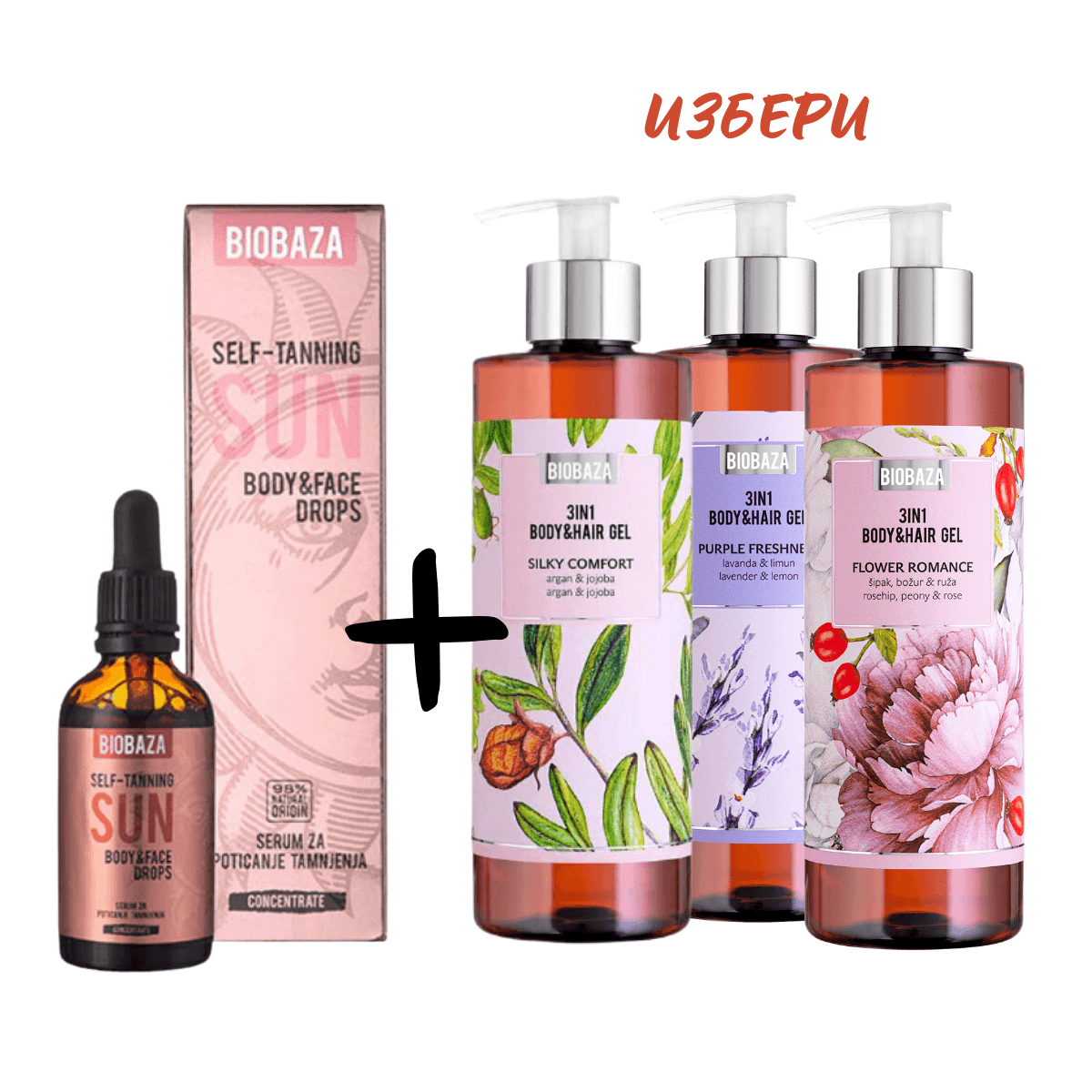 selftanning-dropsshower-gel Лимитиран комплект Автобронзиращи капки+Душ гел – BIOBAZA - Image 1